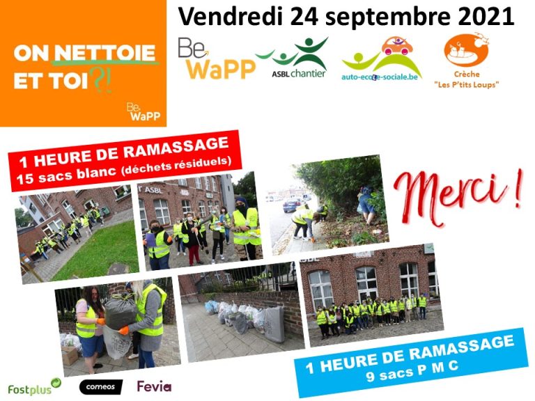 Wallonie Plus Propre Vendredi 24 09 2021 MERCI