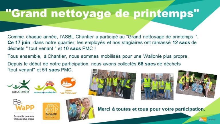 Grand nettoyage de printemps 2022